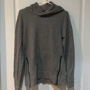 Men's Gray and Blue Hooded Sweaters